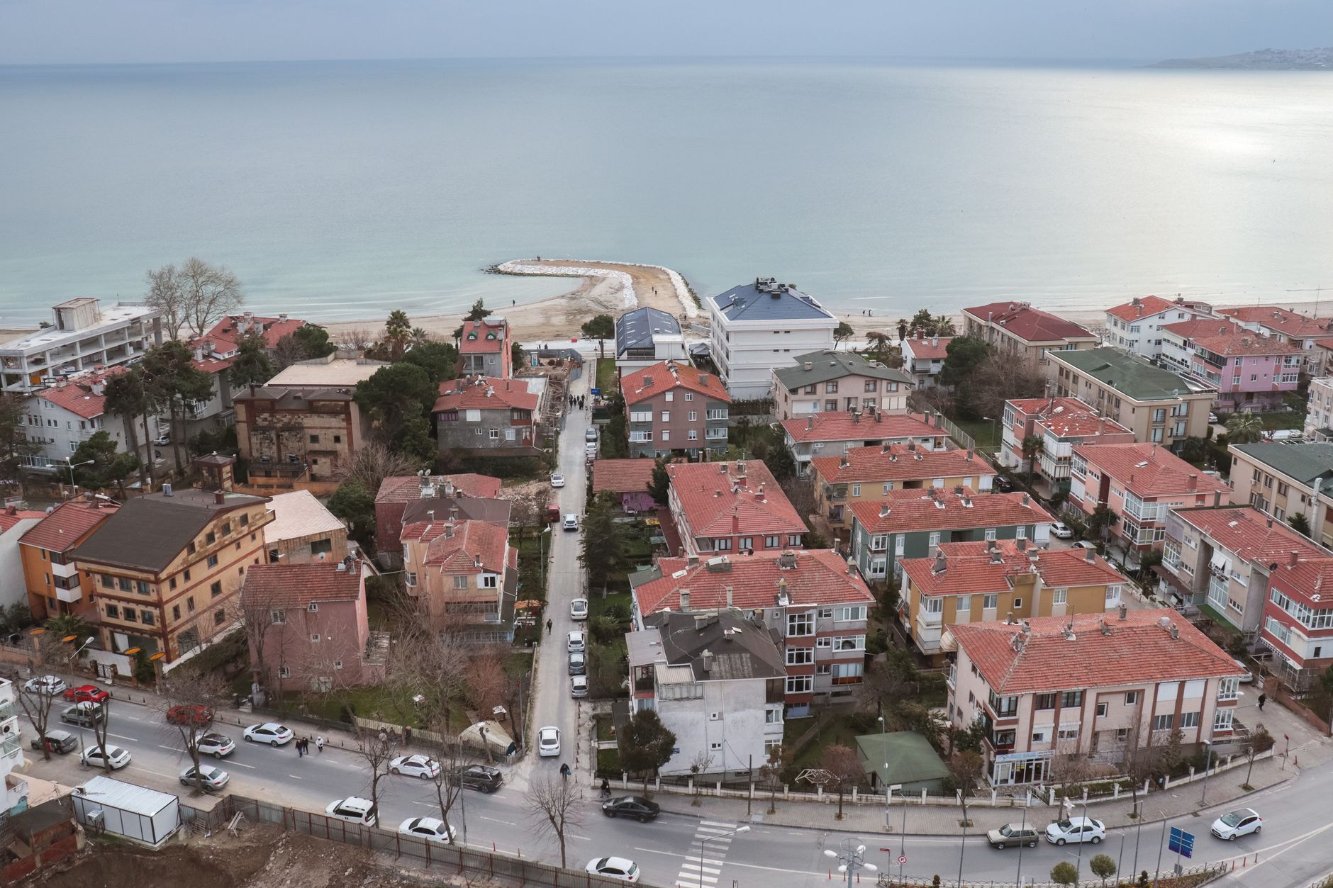 Modern homes and forest views in Kilyos, on Istanbul's Black Sea coast